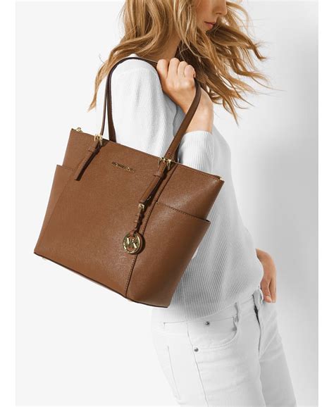 michael kors jet set travel east west tote grey|jet set top zip tote.